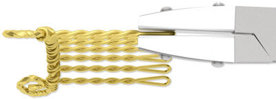 Pliers curving comb teeth